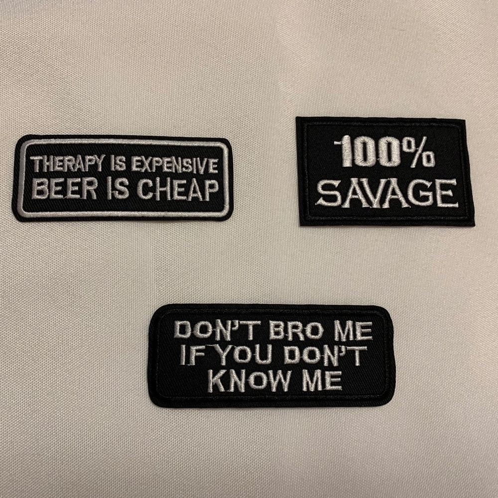 NEW! Set of 3 Hilarious Stick on Patches!  Set #3